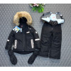 Черный костюм зима для мальчика ZK25-200-3, размер 98 - 122